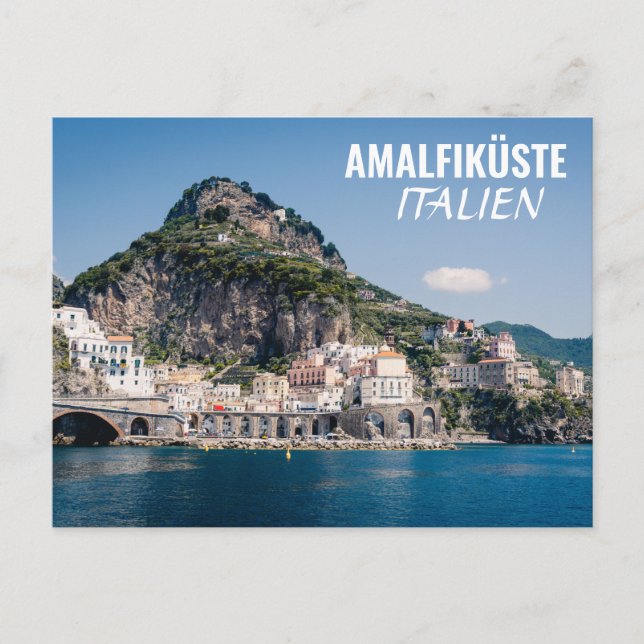 Amalfiküste-Italien Vykort (Framsida)