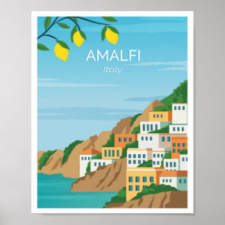 Amalfikusten Italien Poster