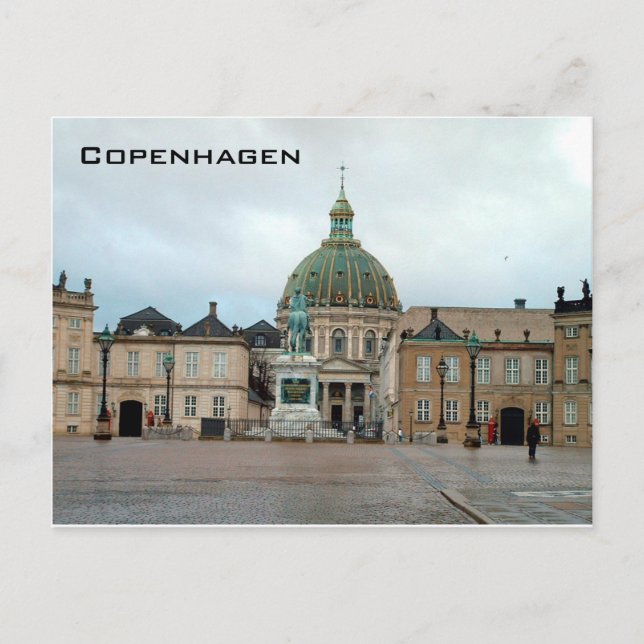Amalienborg - Köpenhamn Vykort (Framsida)