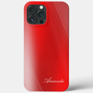 Amanda - Anpassat namn, röda iphone case skuggor