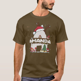 Amanda Christmasw Amanda Namn för roligt Julafton T Shirt