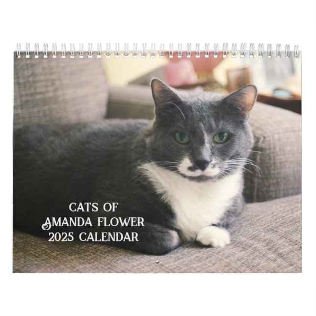 Amanda Flower Cat Calendar 2025 Kalender (Omslag)