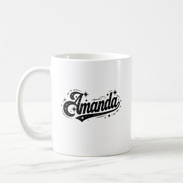 Amanda förnamn efternamn familj kaffemugg (Vänster)