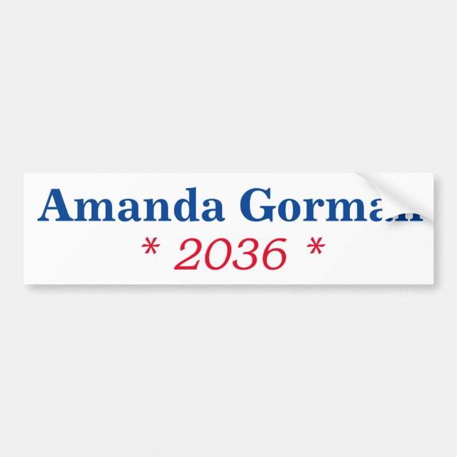 Amanda Gorman 2036 Bildekal (Framsidan)