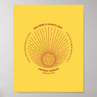 Amanda Gorman Inauguration Dikt 202 Poster