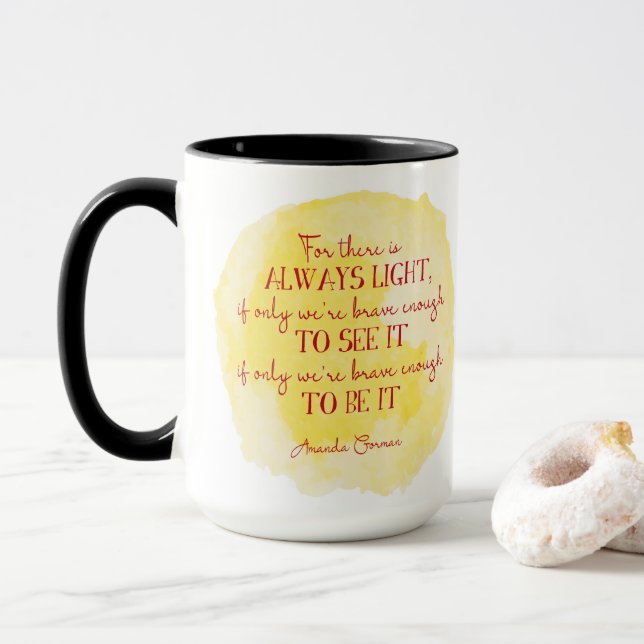 Amanda Gorman Quote Mugg (Med munk)