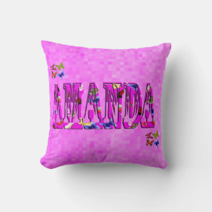 Amanda känd logotyp, kudde