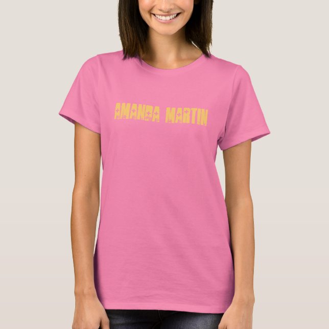 Amanda Martin Women's Camo Tee Shirt (Framsida)