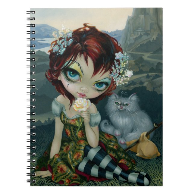 "Amanda Palmer Tarot:  Den dumma" anteckningsboken Anteckningsbok (Framsidan)