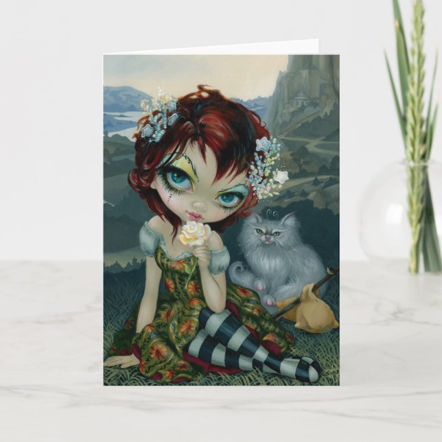 "Amanda Palmer Tarot:  Det dumma" hälsningkortet Kort (Framsida)