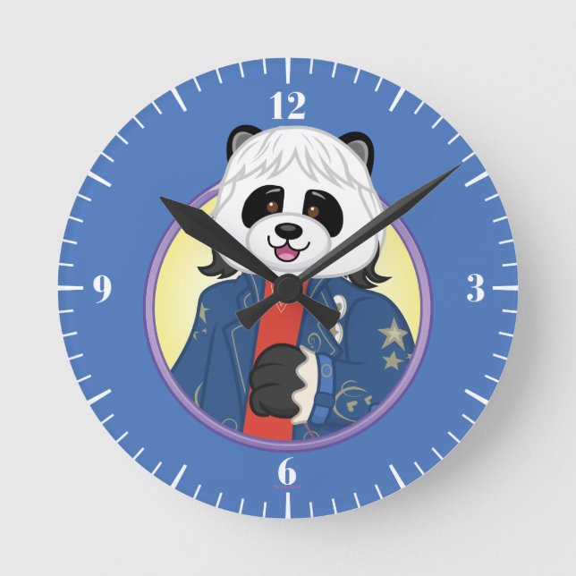 Amanda Panda Rund Klocka (Framsida)