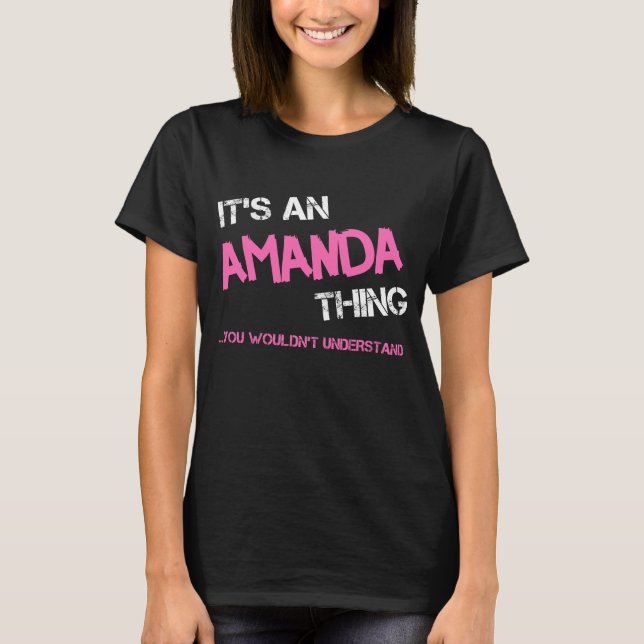 Amanda sak skulle inte förstå novelty t shirt (Framsida)