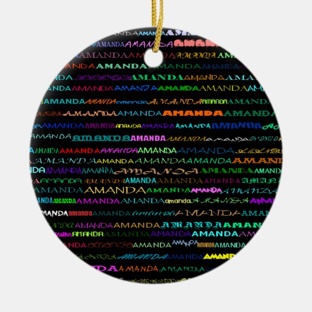 Amanda Text Design I Ornament (Framsidan)