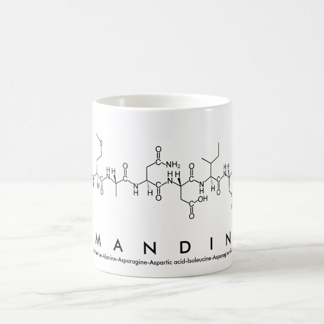 Amandine peptide namn mugg (Center)