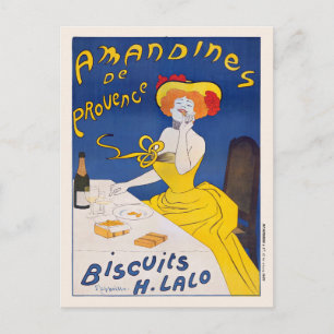 Amandines de Provence Vintage affisch 1905 Vykort
