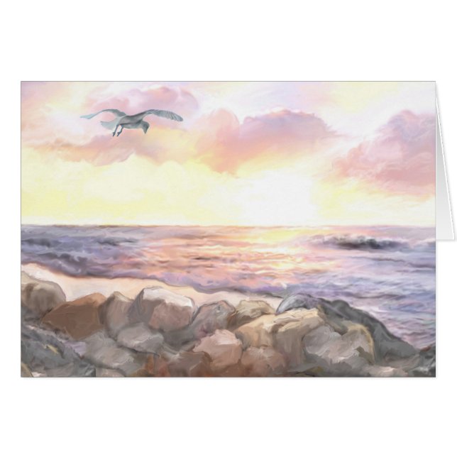 "Amanecer ", Hälsningskort (Framsidan Horizontal)