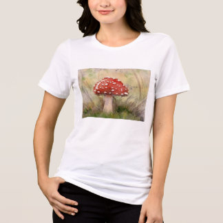 Amanita Muscaria Fly Agaric Akvarell Svamp T Shirt