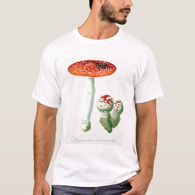 Amanita Muscaria från "Phytographie Medicale" vid Tee Shirt (Framsida)