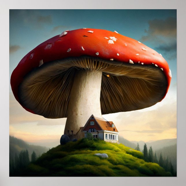 Amanita Muscaria Homestead Poster (Framsidan)