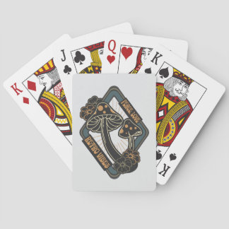 Amanita Muscaria Mushroom Botanical Cottagecore  Casinokort