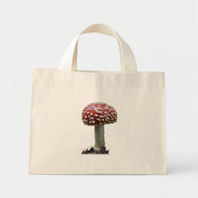 Amanita Mushroom Bag Mini Tygkasse (Framsidan)