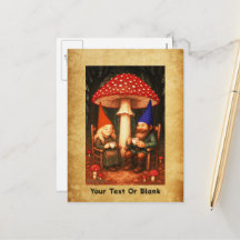 Amanita Mushroom och Gnomes