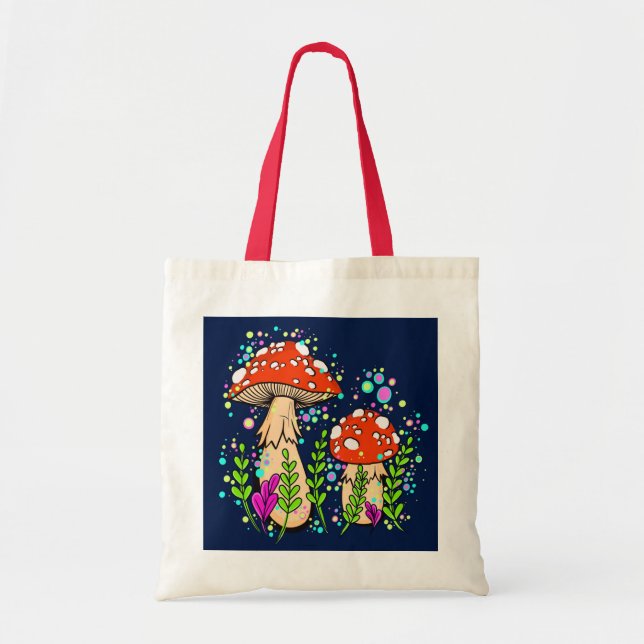 Amanitas Tote Bag Tygkasse (Framsidan)