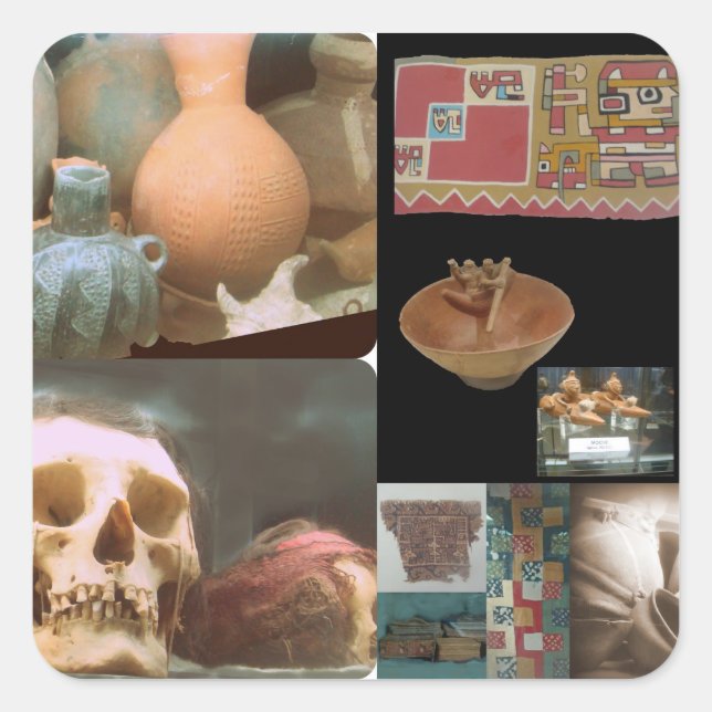 Amano Museum - Lima, Peru Fyrkantigt Klistermärke (Framsida)