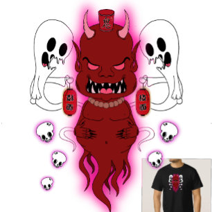 Amanojaku - Japansk Folklore Evil Spirit T-Shirt
