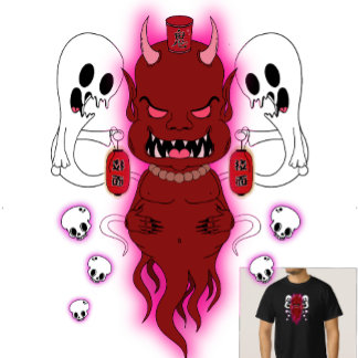 Amanojaku - Japansk Folklore Evil Spirit T-Shirt