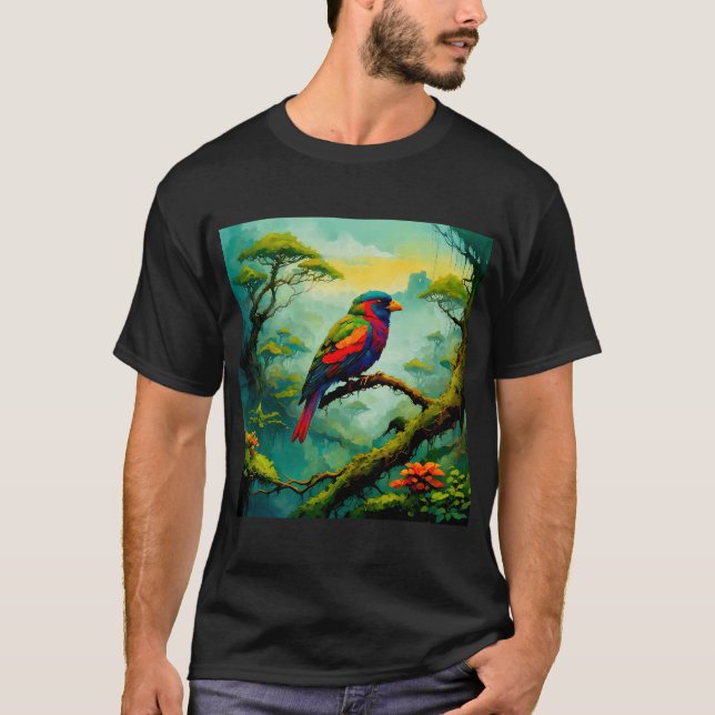 Amanska tropiska fåglar #2 t shirt (Framsida)
