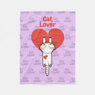 Amante de los gatos fleecefilt