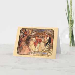 Amants Alphonse Mucha Kort