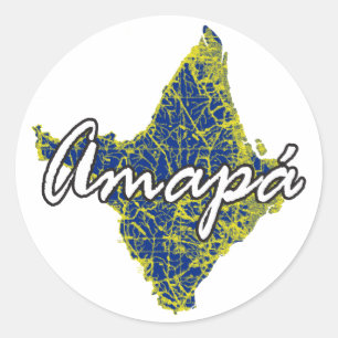 Amapa Runt Klistermärke