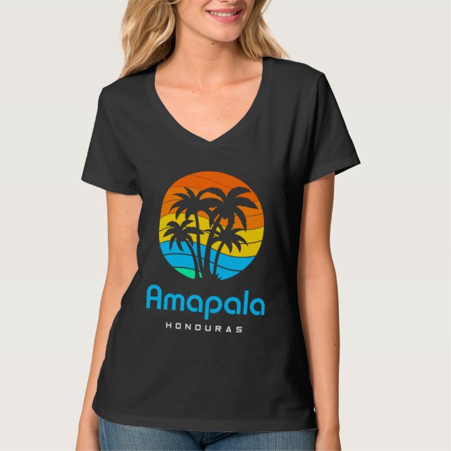 Amapala Honduras T Shirt (Framsida)