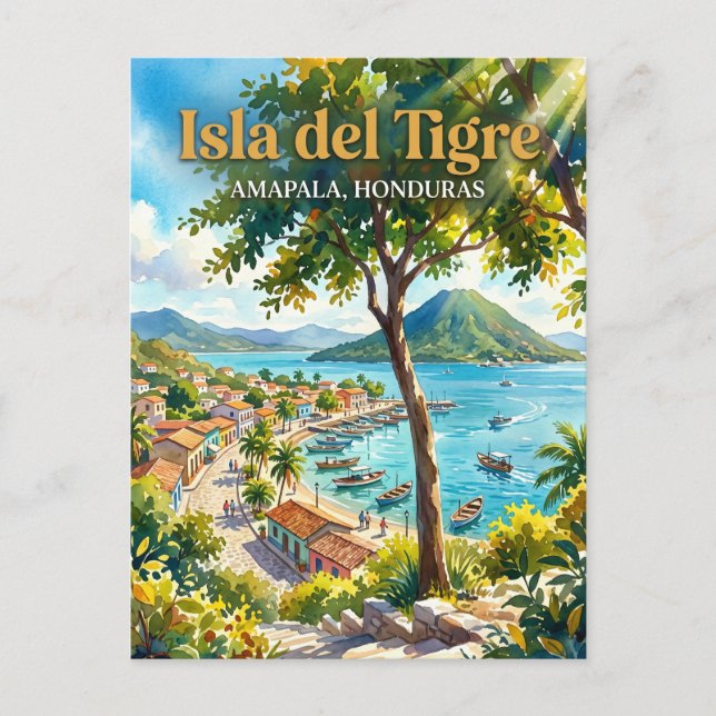 Amapala (Isla del Tigre) Honduras Vykort (Framsida)