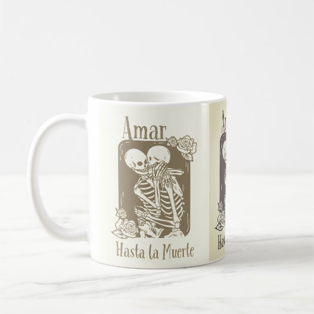 amar hasta la muerte kaffemugg (Vänster)