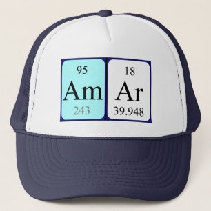 Amar Periodisk bord namn hat Keps