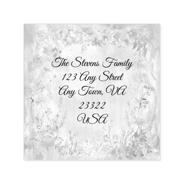 Amara Anpassbar returadressetikett Självfärgande Stämpel (Design)