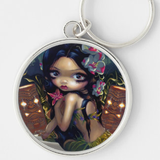 "Amara och boken" Keychain Rund Silverfärgad Nyckelring