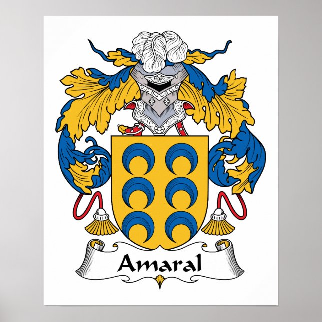 Amaral Family Crest Poster (Framsidan)
