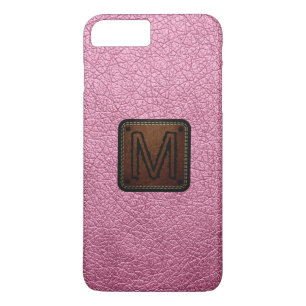 Amaranth rosa Leather look Monogram