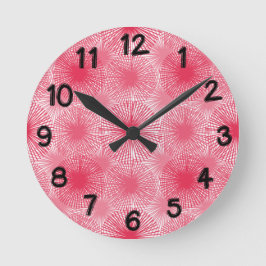 Amaranth Stars Rund Klocka