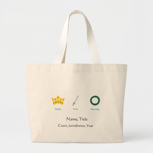 AmaranthEmblemstotot hänger lös Jumbo Tygkasse (Framsidan)