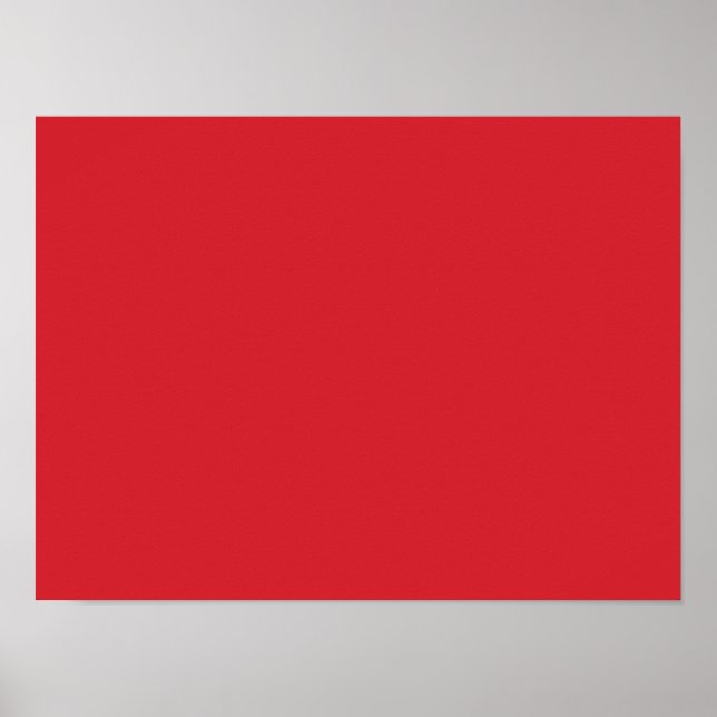 Amarantth Red (färg i fast form) Poster (Framsidan)