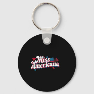 Amare Box Amerika 4:e juli Miss Americana Retro Nyckelring