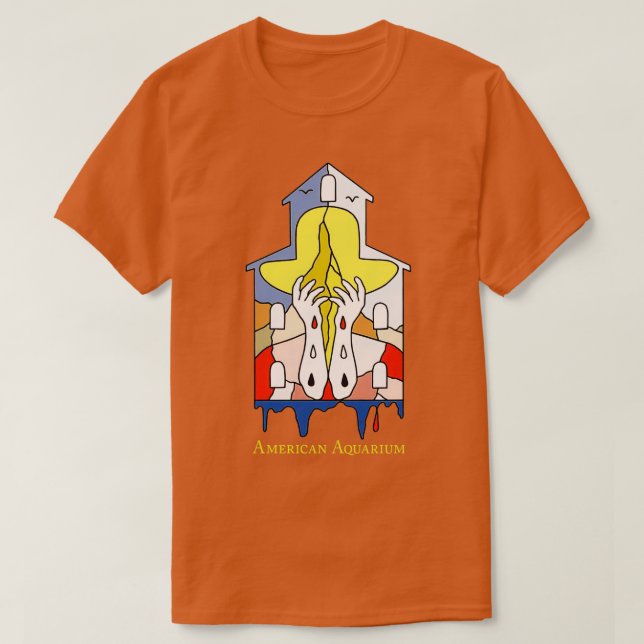 amarican aquarium t shirt (Design framsida)
