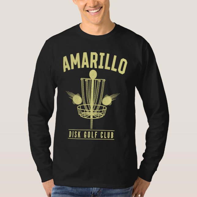 Amarillo Disc Golf Club Golfer Texas Disc Golf  TX T Shirt (Framsida)