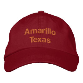 Amarillo Texas Broderad Keps