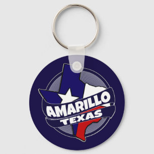 Amarillo Texas flagga-sprängningskedja Nyckelring